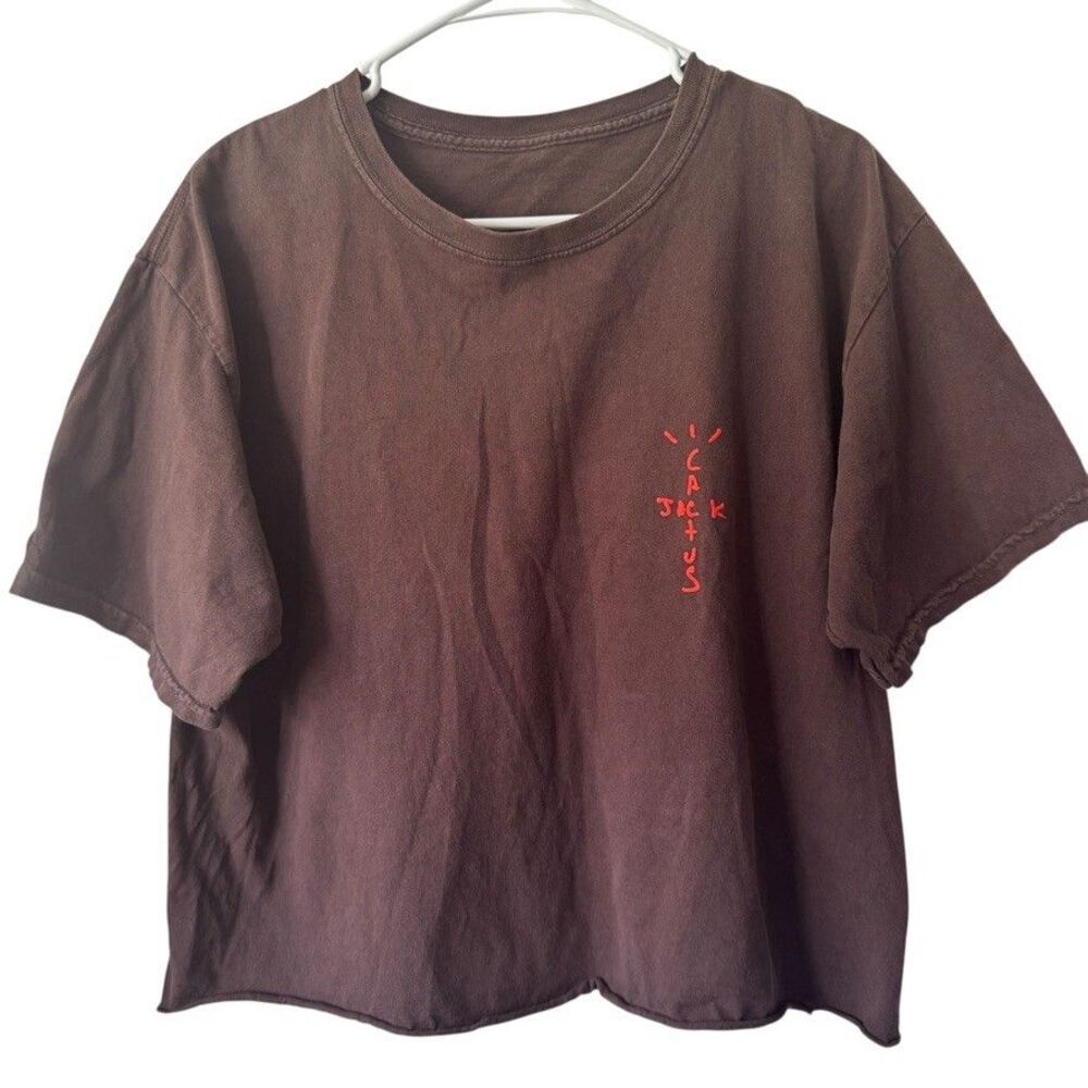 FW20 Travis Scott Cactus Jack LARGE CJ Japan Digital Girl Pepper Brown T-Shirt